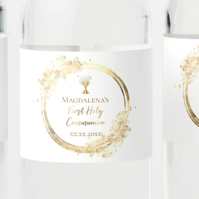 First Holy Communion   Water Bottle Label (Creator Uploaded)