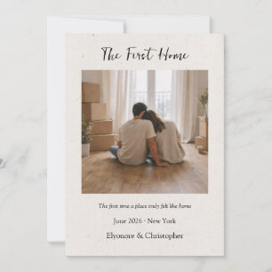 First Home Personalized Housewarming Keepsake Card