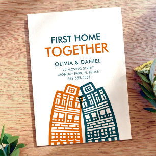 First Home Together new address card with city