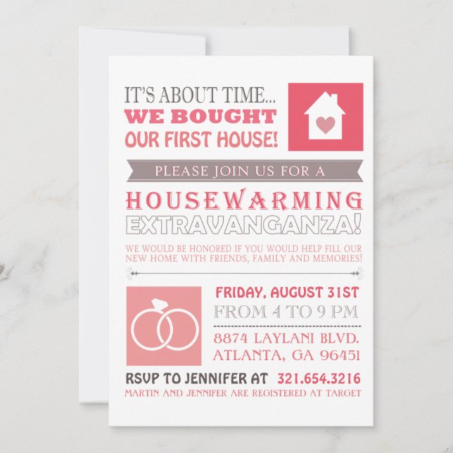 First House & Anniversary Invite (Front)