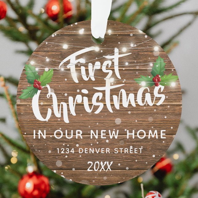 First House Christmas | New Home Photo Ornament (Creator Uploaded)