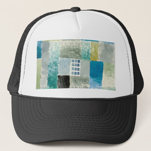 First house in a settlement (1926) by paul klee trucker hat (Front)