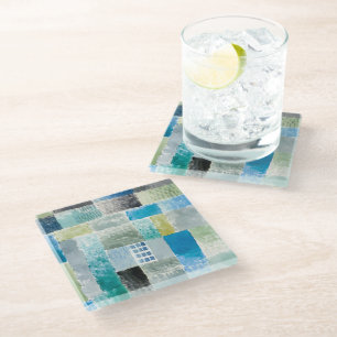 First house in a settlement - Paul Klee - Glass Coaster