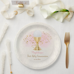 First Hoy Communion  Paper Plate