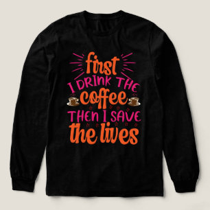 First I drink my coffee then I do my things 2026 Tri-Blend Shirt