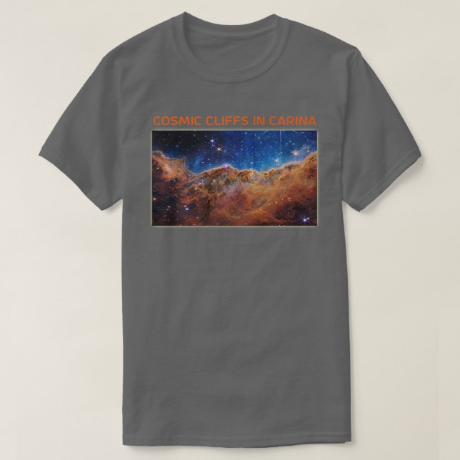 FIRST IMAGE Cosmic Cliffs in Carina Webb Space Tel T-Shirt (Design Front)