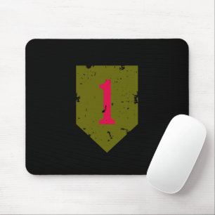 First Infantry Division "Big Red One" Distressed Mouse Pad