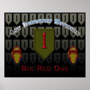 First Infantry Division Big Red One Poster