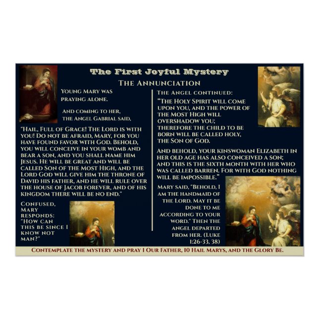 First Joyful Mystery  Poster (Front)