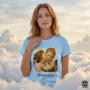 First Kiss (angel detail) by Bouguereau T-Shirt
