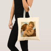 First Kiss (angel detail) by Bouguereau Tote Bag (Front (Product))