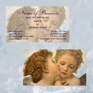 First Kiss, L'Amour et Psyché, Enfants, Bouguereau Business Card