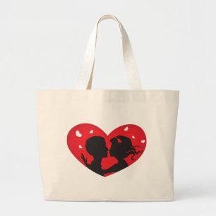 First Kiss Large Tote Bag