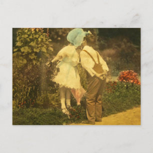First Kiss of the Spring Postcard