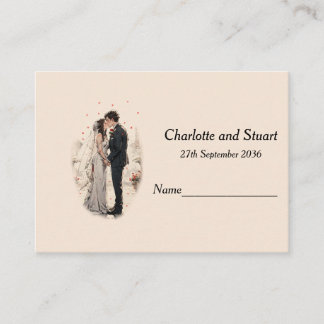 First Kiss Place Card