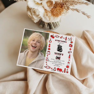 First Knockout Boxing 1st Birthday – Fun Kids Part Invitation