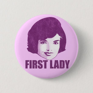 First Lady Jackie O  Button