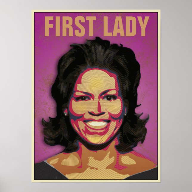 First Lady Michelle Obama - Customised Poster (Front)