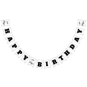 First Lap Around the Track, Happy Birthday Decor Bunting