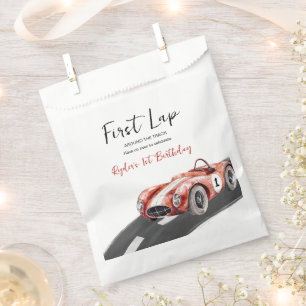 First Lap Race Car 1st Birthday  Favour Bags