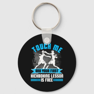 First Lesson Kickboxing T Shirt Mma Gift For Men W Key Ring