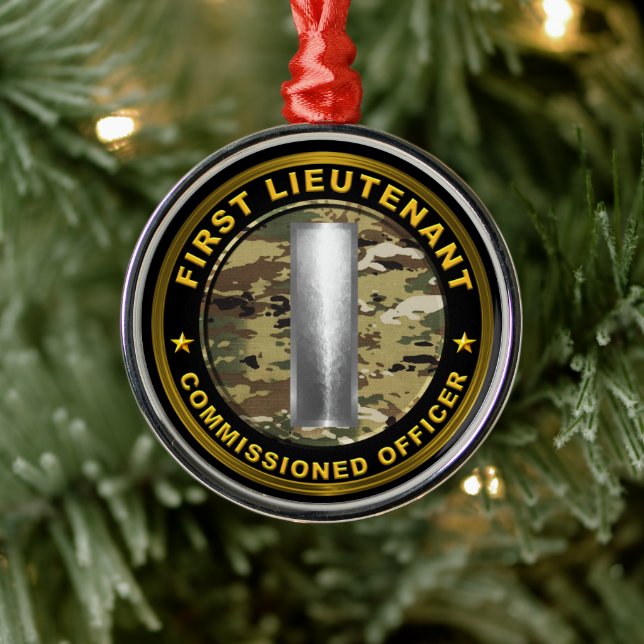 First Lieutenant Christmas Metal Tree Decoration (Tree)