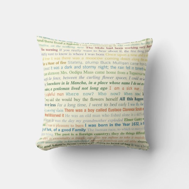 First Lines PIllow (Front)