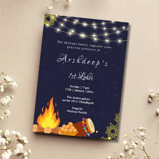 First Lohri invitation Lohri invitation card