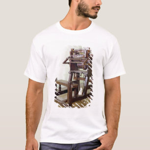 First loom for weaving stockings, 1750 T-Shirt