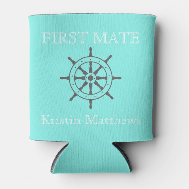 First Mate/Captain Can Cooler (Hers) (Front)