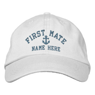 First Mate - customisable Embroidered Hat