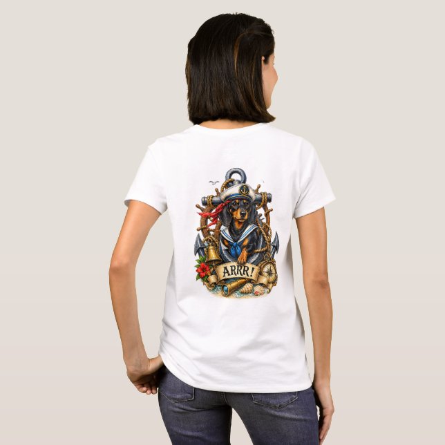 First Mate Dachshund T-Shirt (Back Full)