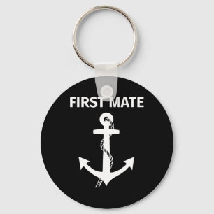 First Mate Matching Couple Boating And Sailing Key Ring