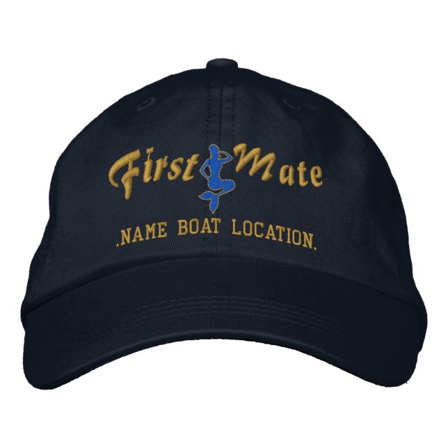 First Mate Mermaid Cap Personalise it! (Front)