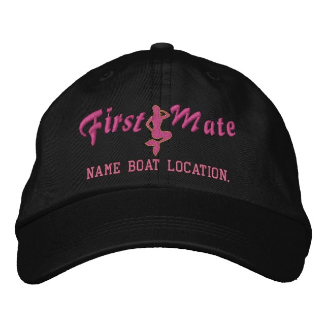 First Mate Mermaid Cap Personalize it! (Front)