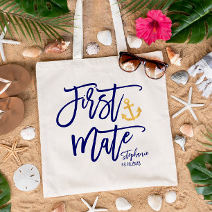 First Mate   Nautical Maid of Honour  Tote Bag