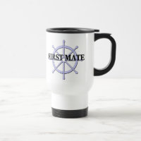 First Mate Ship Wheel  Travel Mug