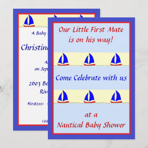 First Mate Shower Invitation
