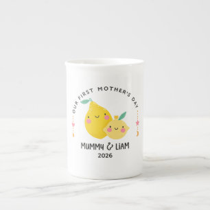 First Mother’s Day 2026 Cute Lemon Mum & Baby  Bone China Mug