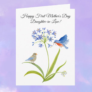 First Mother’s Day for Daughter-in-Law Bluebird Card