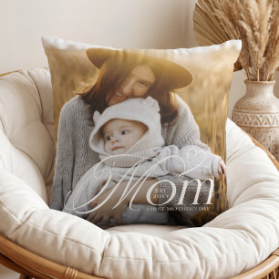 First Mother’s Day Mum Baby Photo Keepsake Gift Cushion