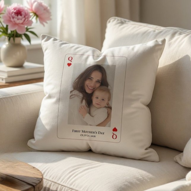 First Mother’s Day Personalised Photo  Cushion (Creator Uploaded)