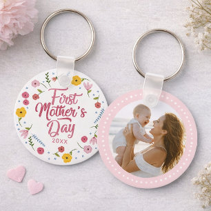 First Mother’s Day Photo Keychain Personalised Gif