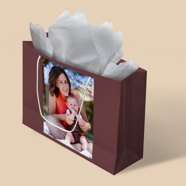 First Mother’s Day Photo Large Gift Bag (Creator Uploaded)
