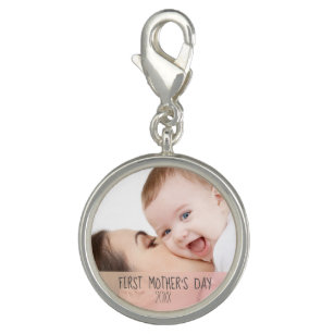 First Mothers Day 2022 Custom Mum and Baby Photo Charm