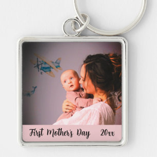 First Mothers Day Custom Mom and Baby Unique keeps Key Ring