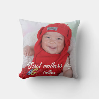 First mother's day custom photo cushion