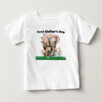 First Mother's Day cute elephant