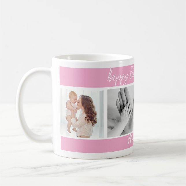 first mothers day cute photo collage Mug (Left)