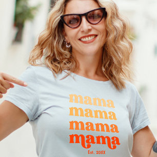 First Mother's Day Elegant Modern Mama T-Shirt